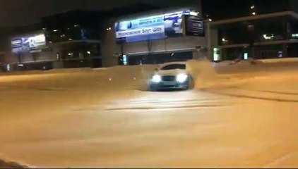 snow fun donuts in car