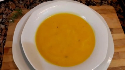 SOPA DE CALABAZA, en 10 minutos con 2 ingredientes !!!