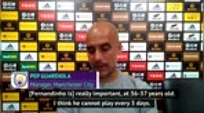 Guardiola delighted with veteran Fernandinho as City beat Wolves