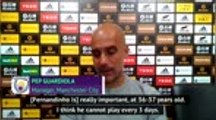 Guardiola delighted with veteran Fernandinho as City beat Wolves