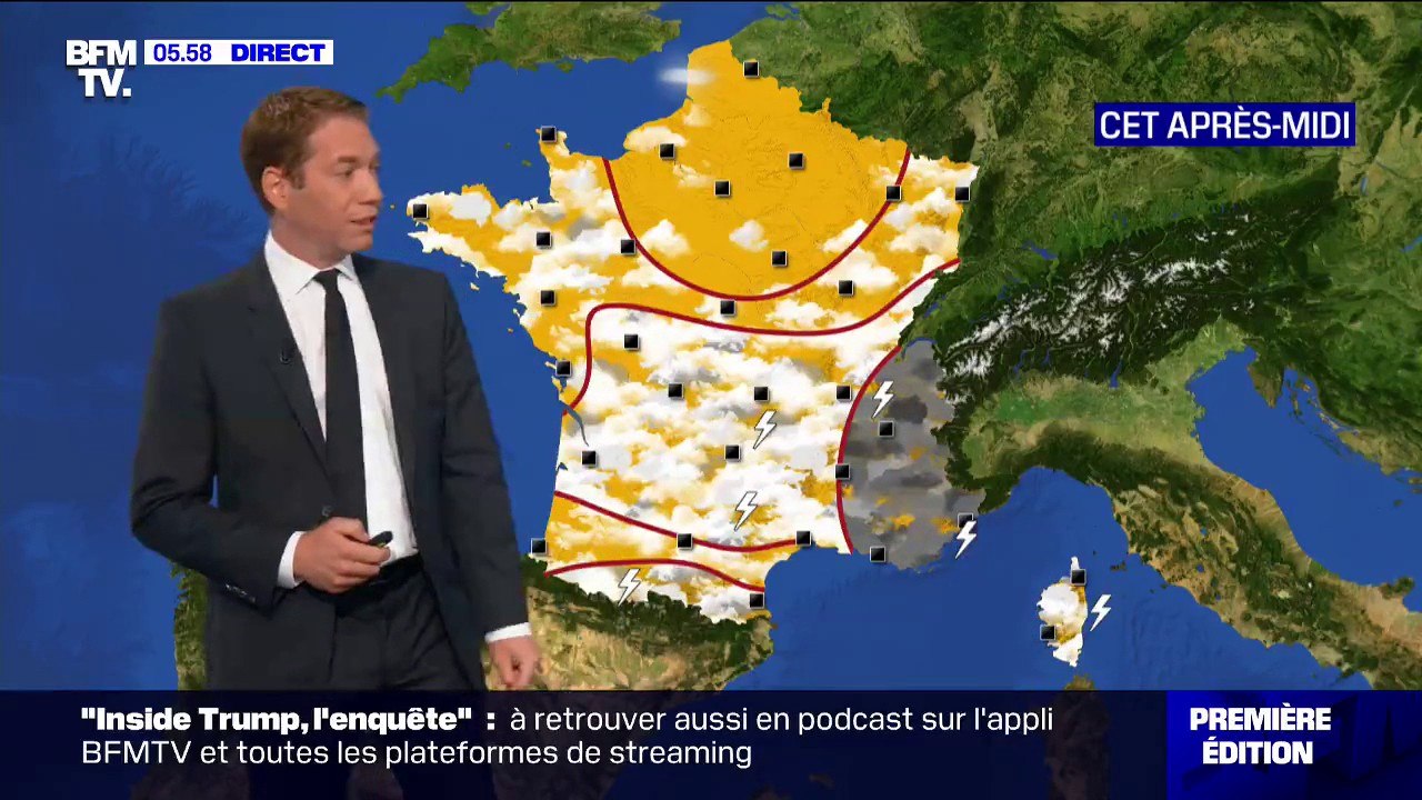 Un temps encore ensoleillé au nord et plus inst...