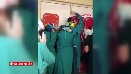 Ankara’da sağlık emekçileri saldırıya karşı barikat kurdu