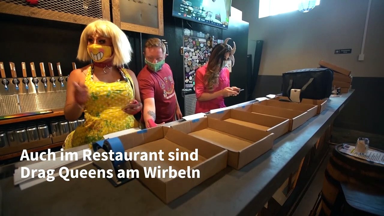 Lieferservice mit Drag-Queen-Einlage