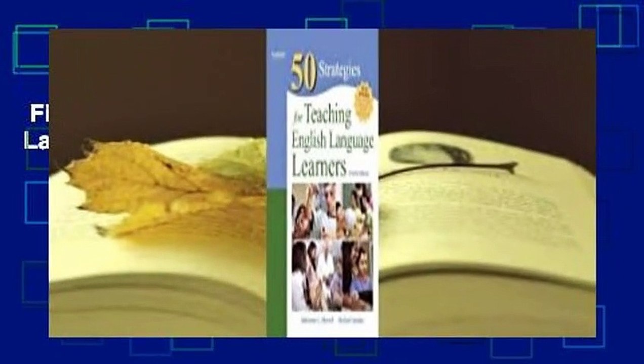 Fifty Strategies for Teaching English Language Learners  Review