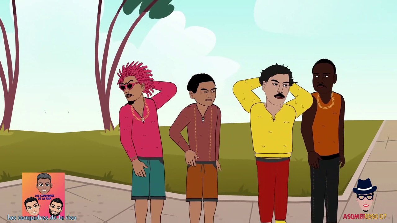 El Dominicano el Haitiano el Chino y el Gringo (Por el carrito del chino)._