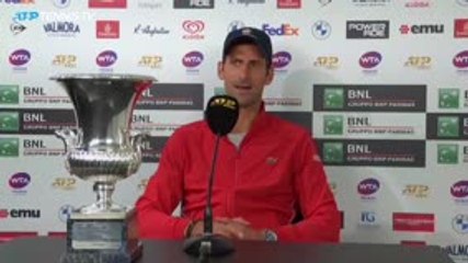 Rome - Djokovic : "Élever mon niveau à Roland-Garros"