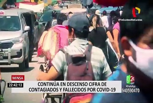 Minsa: cifras de contagios y fallecidos por coronavirus siguen en descenso