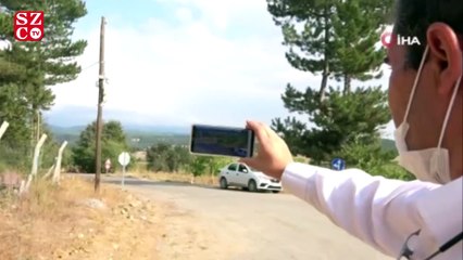 Hırsız ve definecilerden bıktı, köye Mobese sistemi kurdu