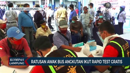 Ratusan Sopir dan Awak Bus Jalani Rapid Test Gratis