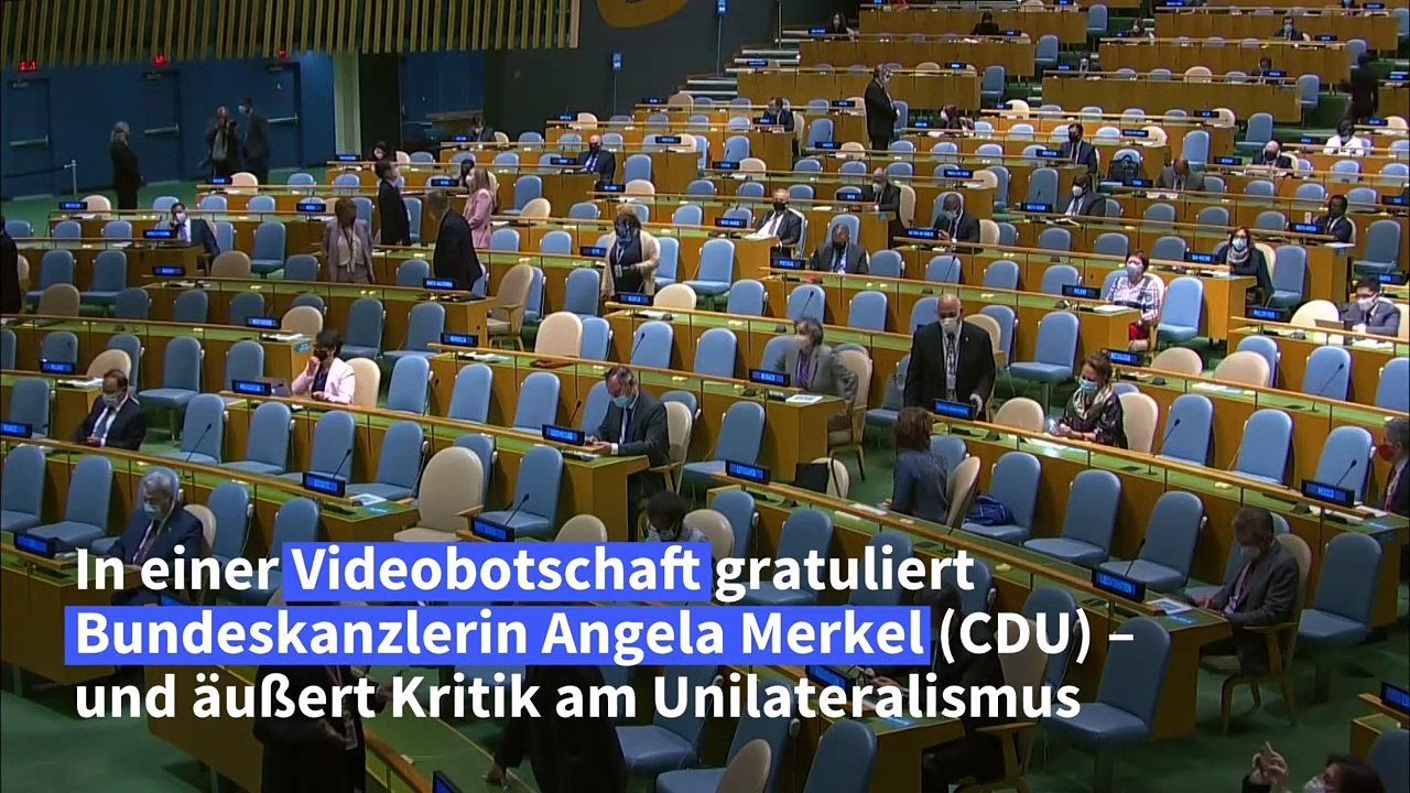 75 Jahre UNO: Merkel hält Plädoyer für Multilateralismus