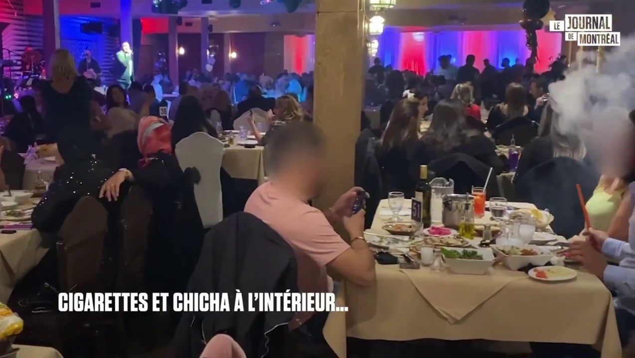 Danse, cigarettes, shishas, presque pas de port du masque, nombreux rapprochements, alcool servi après minuit. Plus de 200 personnes semblaient ignorer complètement la menace de la COVID-19 lors d’une soirée festive dans un restaurant de Laval