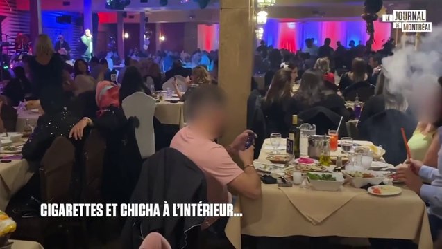 Danse, cigarettes, shishas, presque pas de port du masque, nombreux rapprochements, alcool servi après minuit. Plus de 200 personnes semblaient ignorer complètement la menace de la COVID-19 lors d’une soirée festive dans un restaurant de Laval