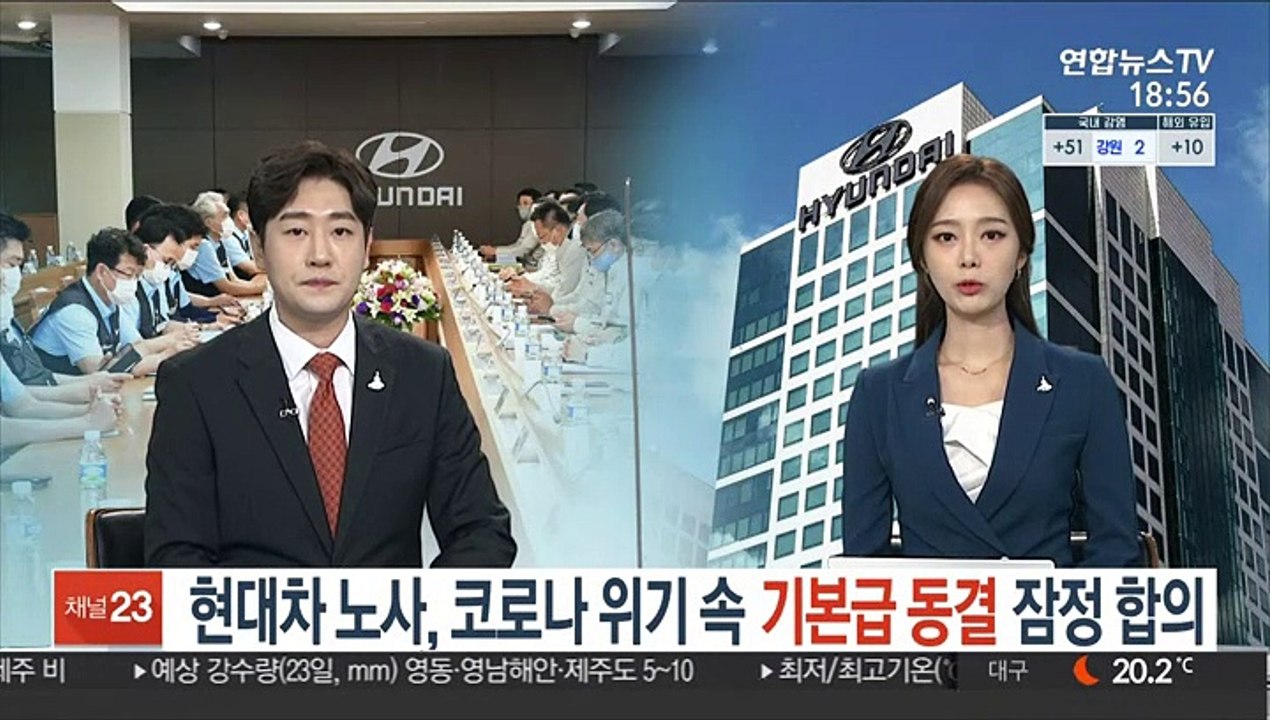 현대차 노사, 코로나 위기 속 기본급 동결 잠정 합의
