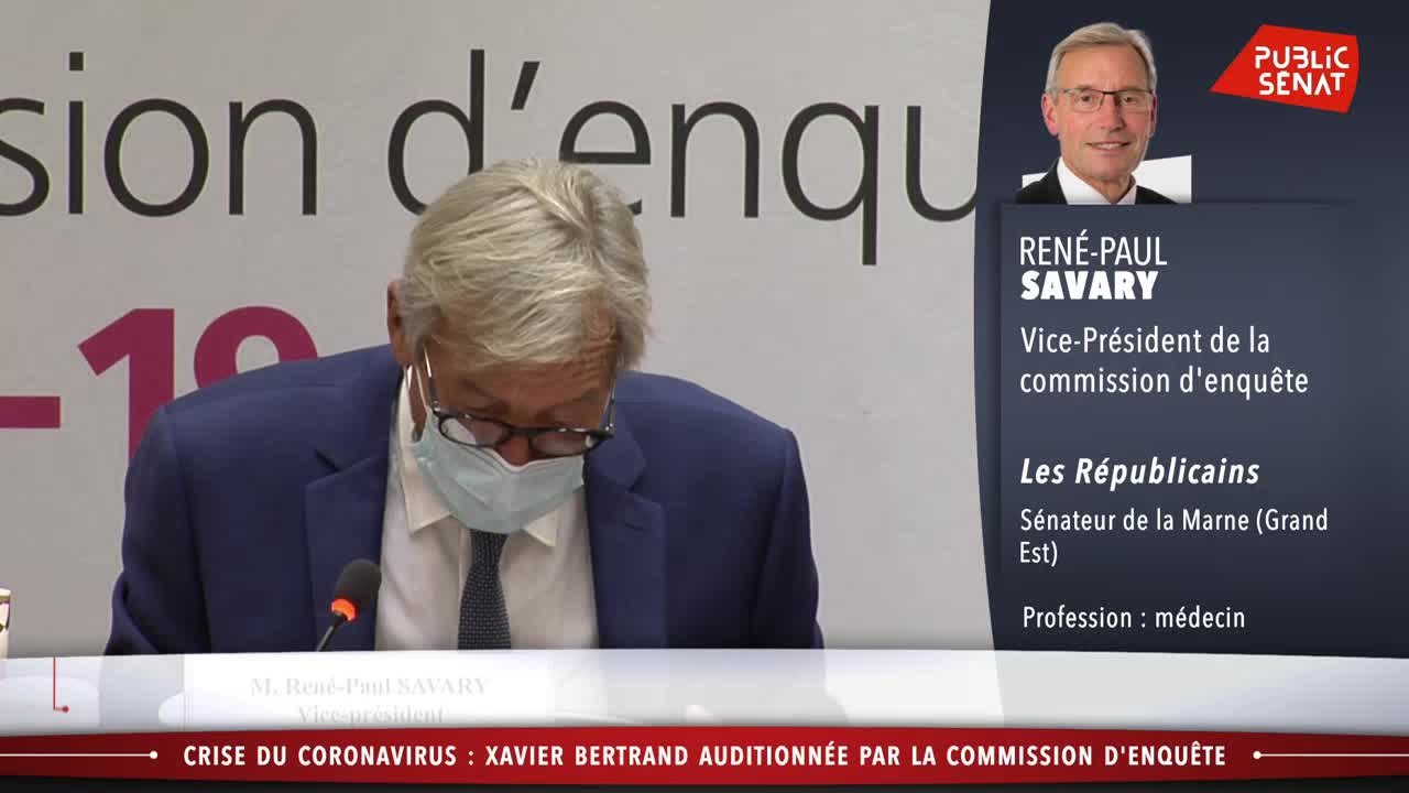Crise du coronavirus : xavier bertrand face à la commission d'enquête du sénat - Les matins du Sénat (22/09/2020)