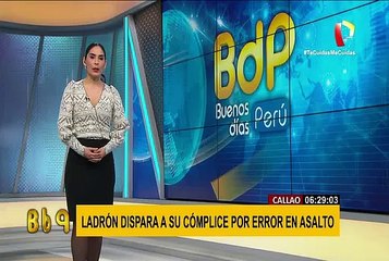 Delincuente dispara por error a su cómplice durante robo a mujer policía