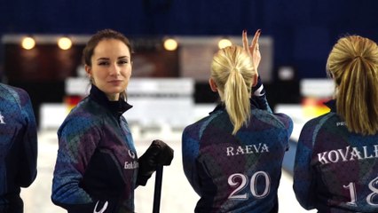 CURLING RUSSIAN STYLE  - Anna Sidorova and  team of  world champs