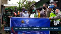 Satlantas Berbagi Sembako Di Hari Bhayangkara