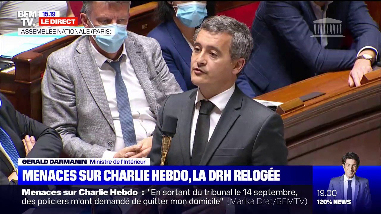 Menaces sur Charlie Hebdo: Gerald Darmanin souh...