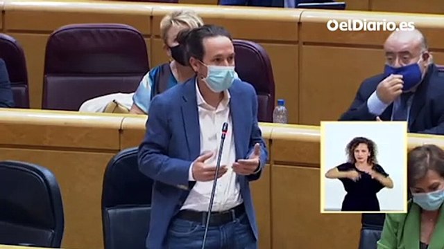 Iglesias, al PP tras interrumpirle: El nivel de desfachatez de sus señorías tiene pocos precedentes