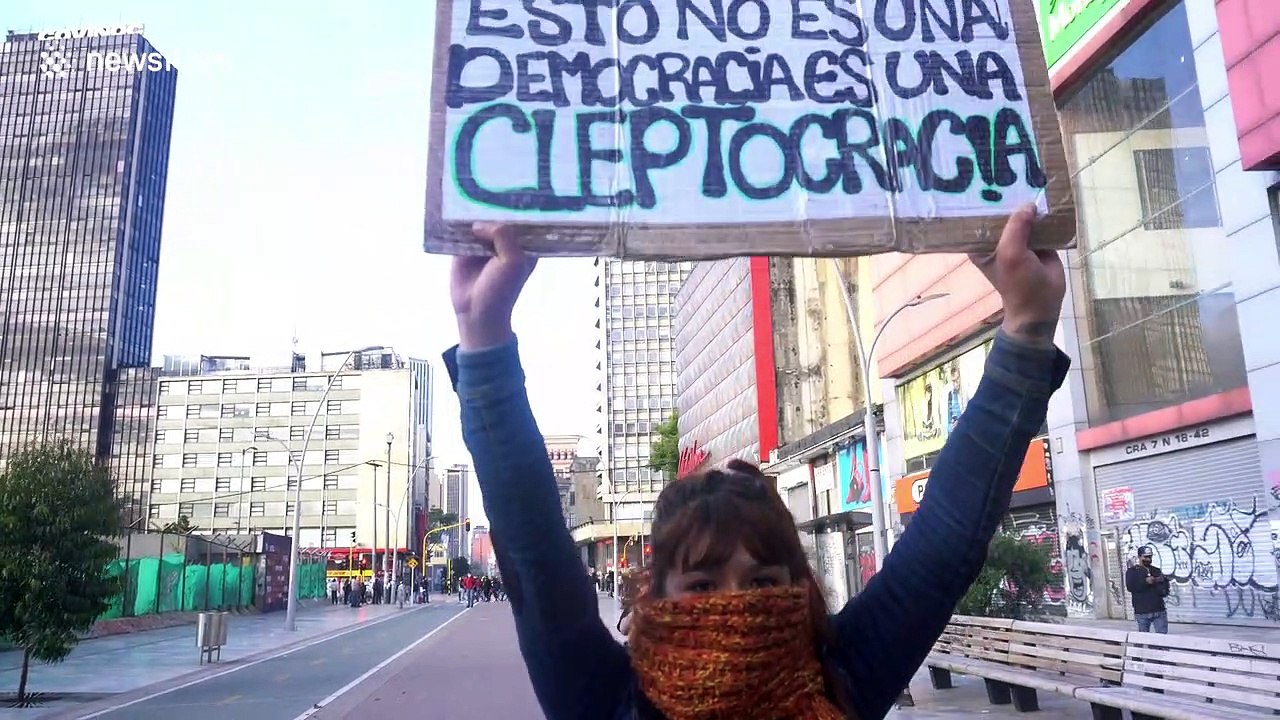 Clashes erupt over police brutality in Colombia