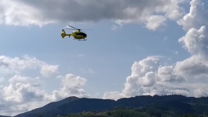 Traslado de pacientes en helicóptero desde el Hospital de Galdakao