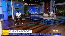 Ellen DeGeneres returns to TV with apology