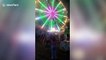 Ferris wheel full of passengers goes haywire at carnival in Thailand