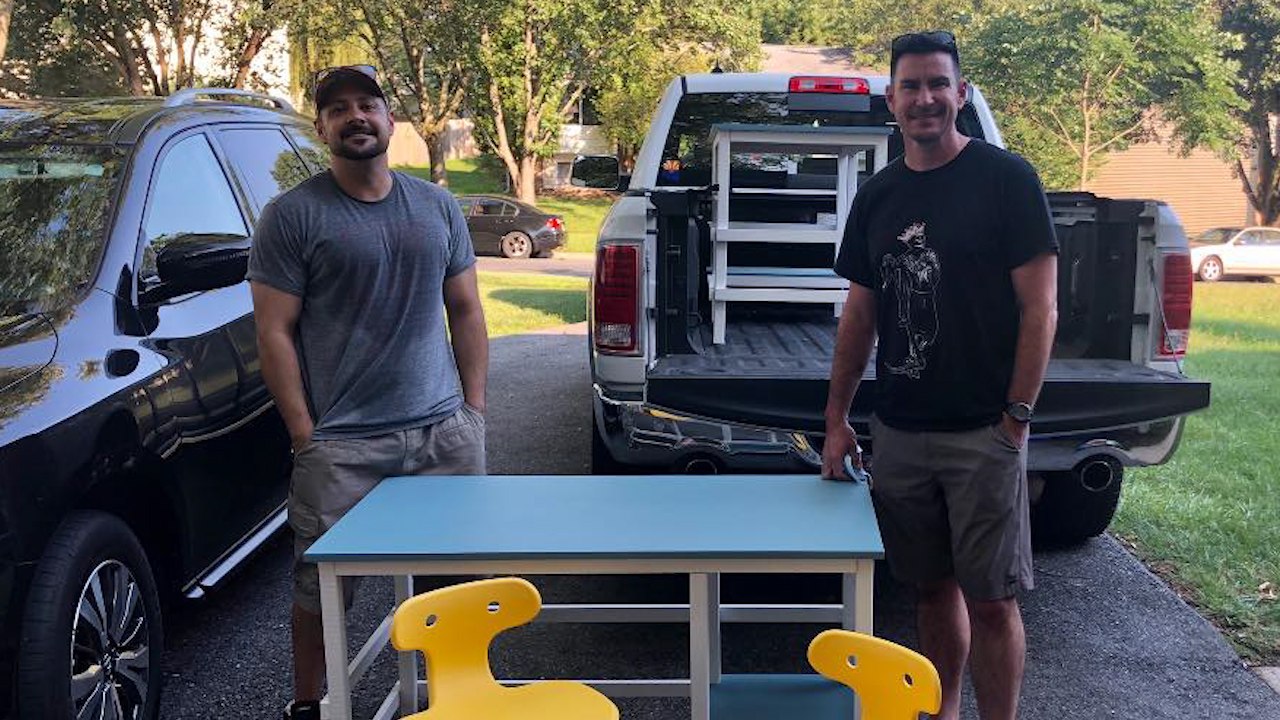 ‘Desk by Dads’ Takes Off In Maryland, Spreading Desks For Free video