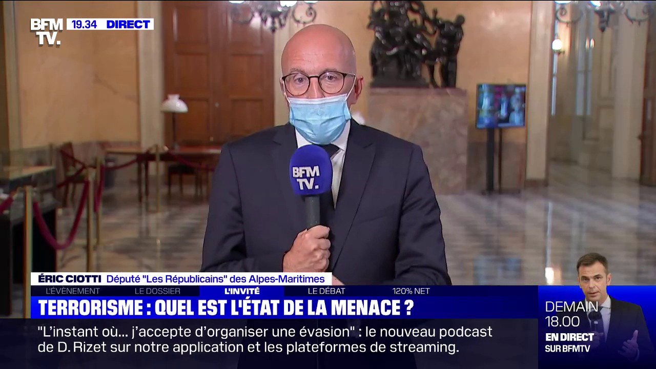 Eric Ciotti: "Le président de la République parle de séparatisme pour ne pas évoquer le mot 'islamisme'"