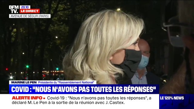 Élections régionales: pour Marine Le Pen, ce n'est pas facile de faire campagne dans les conditions que nous connaissons