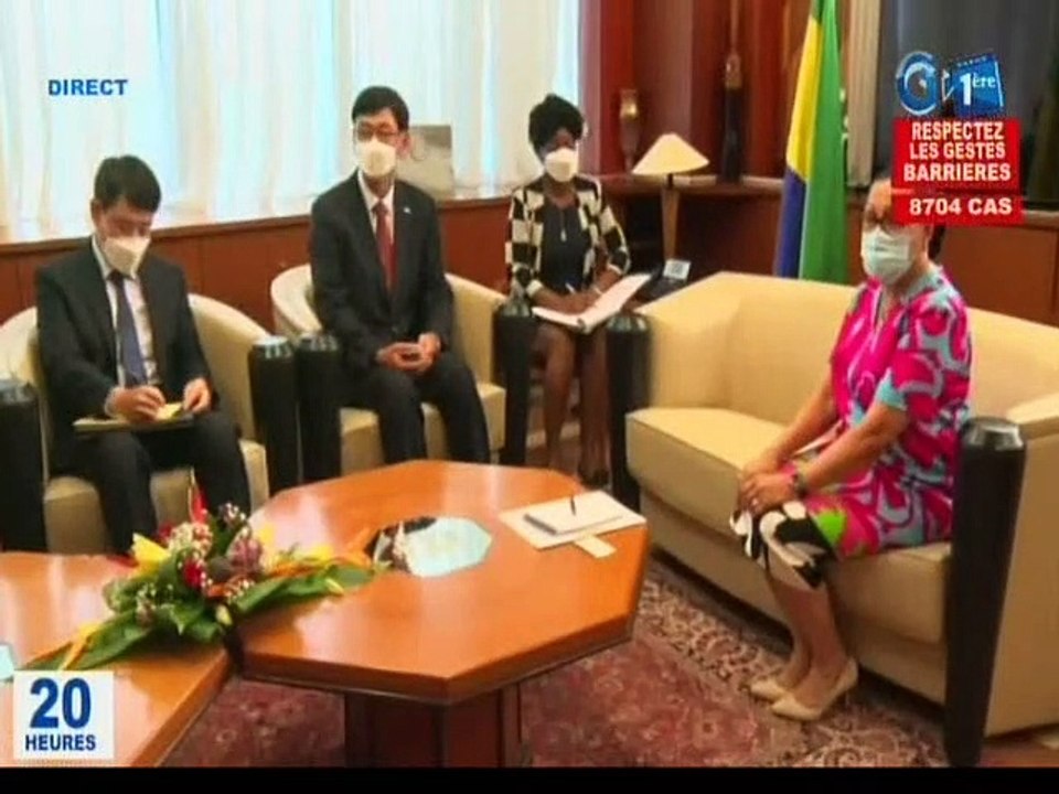 RTG / L’Ambassadeur de Corée du Sud accrédité au Gabon reçu en audience par le Président du sénat