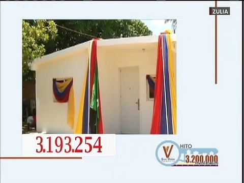 Con cinco viviendas en Zulia en Venezuela van 3.193.254 unidades habitacionales entregadas en Revolución