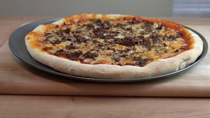 PIZZA DE HAMBURGUESA CON QUESO