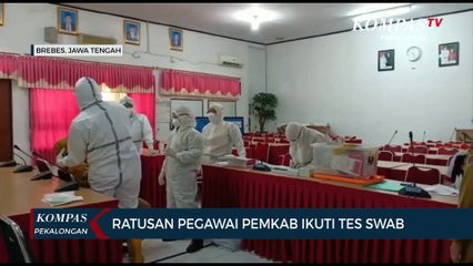 Ratusan Pegawai Pemkab Brebes Ikuti Tes Swab