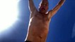 Video Tom Hanks Jumps Shirtless Into the Pool For His 64th Birthday