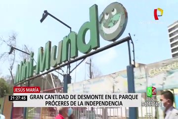 Jesús María: punto de acopio de desmonte funciona en parque Próceres de la Independencia