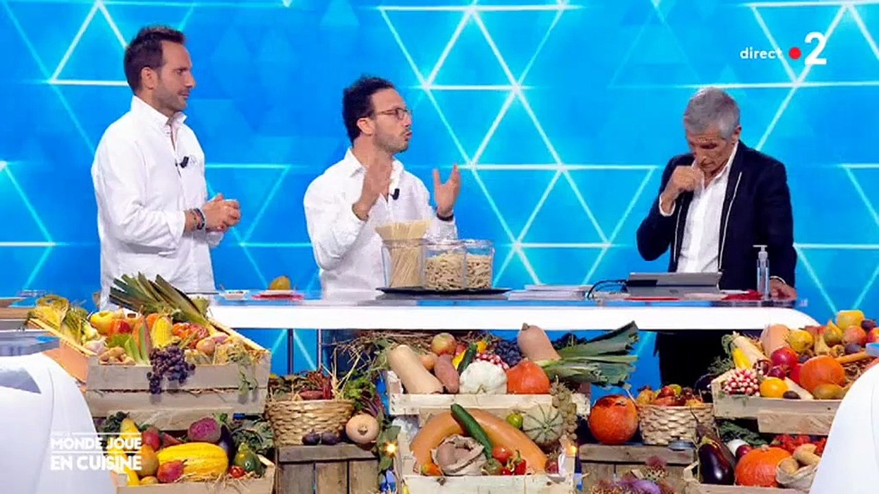 Nagui rembarré par sa femme Mélanie Page dans "Tous le monde cuisine" sur France 2