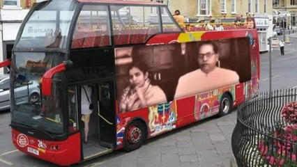 This image of Dr. BR Ambedkar on a American bus is morphed?