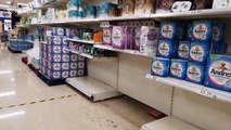 Empty shelves in London supermarket as UK tightens COVID-19 restrictions