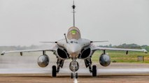 Rafale fighter jets fly over Ladakh region