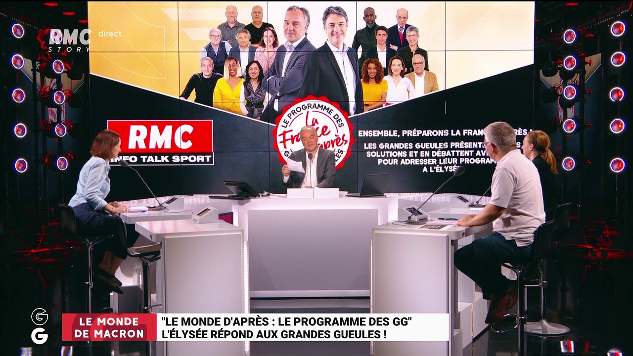 Le monde de Macron: "Le monde d'après : le programme des GG", l'Elysée répond aux Grandes Gueules ! - 23/09