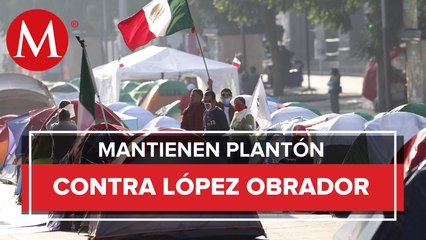 El Movimiento FRENAAA cumple tres días con plantón en la CdMx