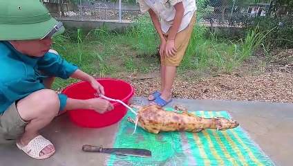 Cách làm thịt chó của người miền núi