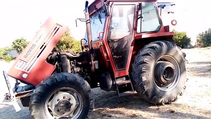 Ayçiçeği hırsızlarını lastik izi yakalattı