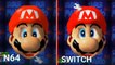 COMPARATIF : SUPER MARIO 3D ALL-STARS : version N64 & GAMECUBE vs version NINTENDO SWITCH