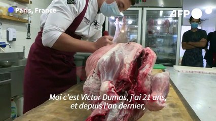 Victor, 21 ans, veut faire entrer "l'art" de la boucherie à l'Unesco