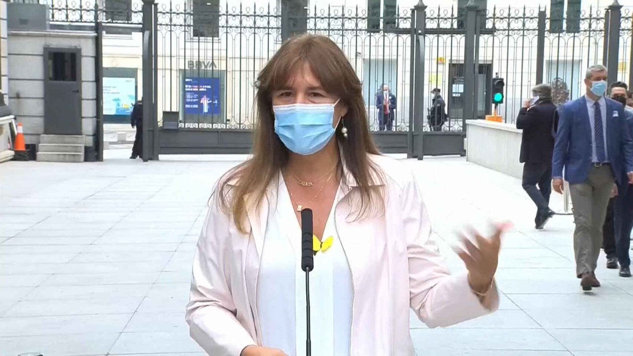 Laura Borràs pide indultos o amnistía a los presos del 'procès'.