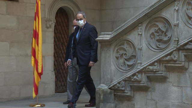Torra en el Palau de la Generalitat