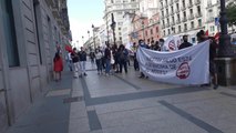 Sindicatos de estudiantes se concentran frente a la Consejería de Educación