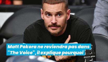 Matt Pokora ne reviendra pas dans "The Voice", il explique pourquoi